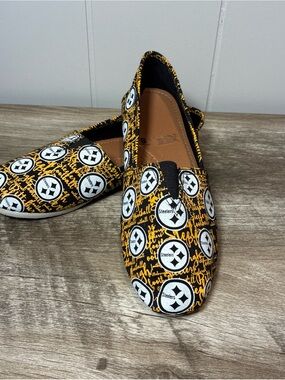 Pittsburgh Steelers NFL Slip On Canvas Shoes/Slippers S 5-6 Football Sports